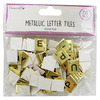 Dovecraft Essentials Metallic Letter Tiles - Gold - 150 Pieces