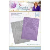 Enchanted Dreams Whimsical Woodland 3D Embossing Folder