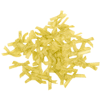 Gold Ribbon Bows: Pack Of 60