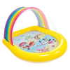 Intex Rainbow Arch Spray Pool - Small - Round - Paddling Pool for Kids - Outdoor Fun