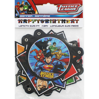 Justice League Happy Birthday Letter Banner