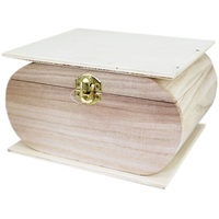 Large Curved Wooden Box