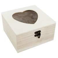 Large Wooden Heart Box