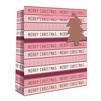 Medium Pink Merry Christmas Gift Bag