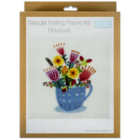 Needle Felting Kit With Frame: Bouquet