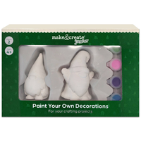 Paint Your Own Ceramic Christmas Decorations: Pack of 2