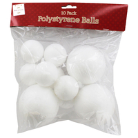 Polystyrene Balls Pack Of 10