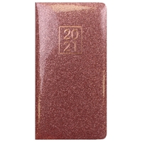 Rose Glitter 2021 Week To View Pocket Diary