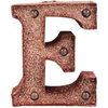 Rose Gold Light-Up Mini Marquee Letter - E