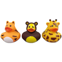 Safari Duck Set - Pack Of 3 - PlayWorks - Rubber Ducks - Baby Toys - Toys & Games