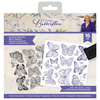 Sara Signature Vintage Butterflies Clear Acrylic Stamps: Beautiful