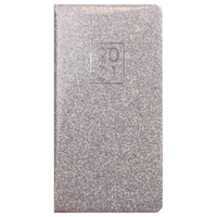 Silver Glitter 2021 Week To View Pocket Diary