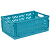 Stackable Storage Crate: Blue