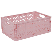 Stackable Storage Crate: Pink