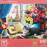 View Of Eiffel Tower 500 Piece Jigsaw Puzzle