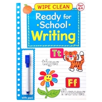 Wipe Clean Ready For School Book With Pen: Age 4