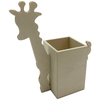 Wooden Giraffe Pen Pot