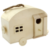 Wooden Hanging Caravan Birdhouse