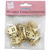 Wooden House Embellishments: Pack Of 20