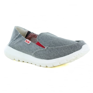 Hey Dude Ava Funk Womens Casual Canvas Slip-On Shoes - Grey
