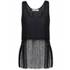 MinkPink Bad Moon Rising fringe tank Top black