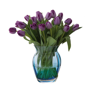 Dartington Florabundance Colours Tulip Vase Aqua