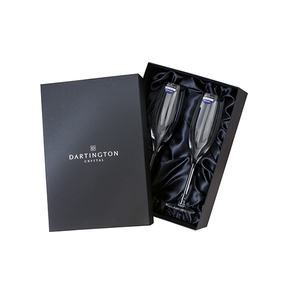 Dartington Wine Master Flute Champagne Glasses - Packaged in a silk lined...