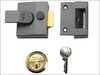 Yale 85 Deadlocking Nightlatch DMG Finish Brass Cylinder 40mm Backset Boxed