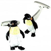 3D Penguin Cufflinks