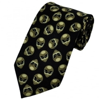 Alien Heads Novelty Tie