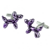 Balloon Dog Purple Novelty Cufflinks