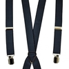 Black & Navy Blue Diamond Pattern Skinny Trouser Braces