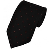 Black & Red Silk Polka Dot Tie