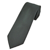 Black with Grey Circles & Silver Micro Woven Pattern Mens Tie