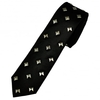 Brownie Dutch x Profuomo Black Studs Designer Skinny Tie