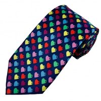 Colourful Love Hearts Novelty Tie
