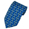 Cycling Blue Silk Novelty Tie