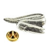 Eel Fish English Pewter Lapel Pin Badge