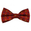 Fleur de Lis Red,  Purple & Gold Silk Bow Tie