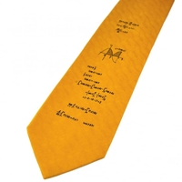 Gold Maths Novelty Tie