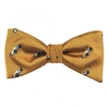Gold With Silver Vintage Racing Car Luxury Silk Men