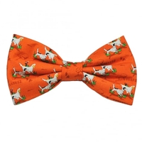 Hunting Dogs Orange Novelty Bow Tie
