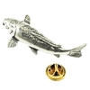 Koi Carp Fish Pewter Lapel Pin Badge