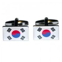 Korea Republic Flag Novelty Cufflinks
