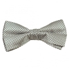 Light Silver & Grey Micro Checked Bow Tie