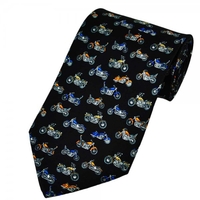 Motorbikes Silk Novelty Tie
