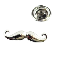Moustache Lapel Pin Badge
