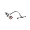 Multi Coloured Crystal Ball Tie Pin