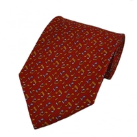 Music Notes Silk Novelty Tie