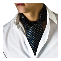 Navy Blue Patterned Casual Day Cravat